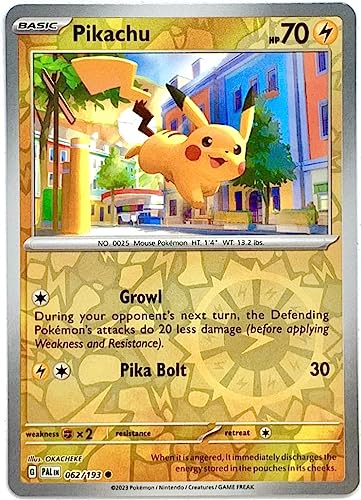 Pokemon - Pikachu 062/193 - Paldea Evolved - Reverse Holo Pokemon Card - Folie Pokemon - Pikachu 062/193 - Paldea Evolved - Reverse Holo Pokemon Card - Folie von Pokémon