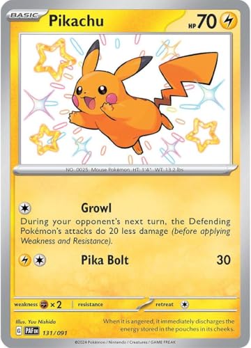 Pokemon - Pikachu 131/091 - Paldean Fates - Shiny - Ultra Rare Einzelkarte55 von Pokémon