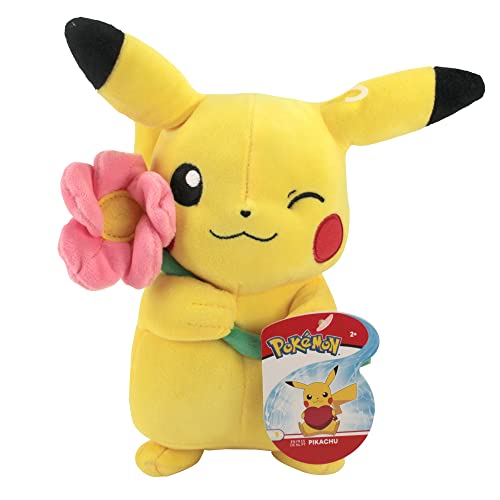 Pokémon Pikachu Plüschtier mit Blume 20,3 cm tolles Kuscheltier Geschenk für Kinder ab 2 Jahren Pokémon Pikachu Plüschtier mit Blume 20,3 cm tolles Kuscheltier Geschenk für Kinder ab 2 Jahren von Pokémon