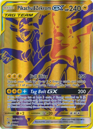 Pokemon Pikachu & Zekrom GX SM248 Jumbo/Oversize Karte von Pokemon
