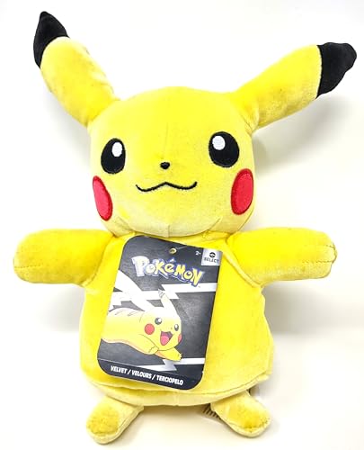 Pokémon Plüsch-Plüschtier, 20,3 cm, offizielles Lizenzprodukt, tolles Geschenk für Kinder (Samt-Pikachu) von Pokémon