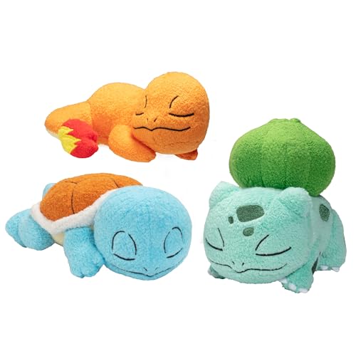 Pokémon Plüschtier schlafendes Squirtle, Charmander & Bulbasaur, 12,7 cm, offizielles Lizenzprodukt, fügen Sie sie zu Ihrer Sammlung hinzu! Hochwertiges und weiches Stofftier zum Sammeln, tolles Pokémon Plüschtier schlafendes Squirtle, Charmander & Bulbasaur, 12,7 cm, offizielles Lizenzprodukt, fügen Sie sie zu Ihrer Sammlung hinzu! Hochwertiges und weiches Stofftier zum Sammeln, tolles von Pokémon