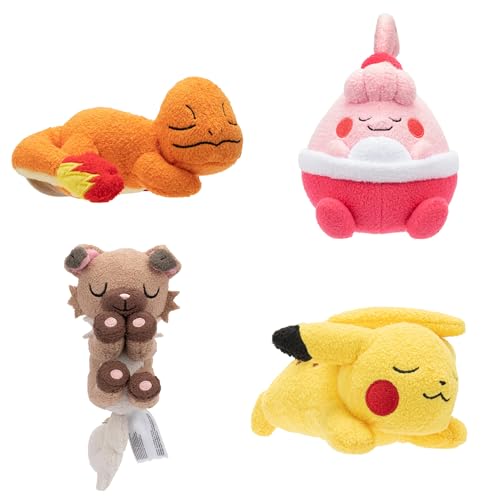Pokemon Pokémon 12cm Sleeping Plüsch - Pikachu, Charmander, Rockruff, Happiny - Official Stuffed Toy for Children 2+ Pokemon Pokémon 12cm Sleeping Plüsch - Pikachu, Charmander, Rockruff, Happiny - Official Stuffed Toy for Children 2+ von Pokémon