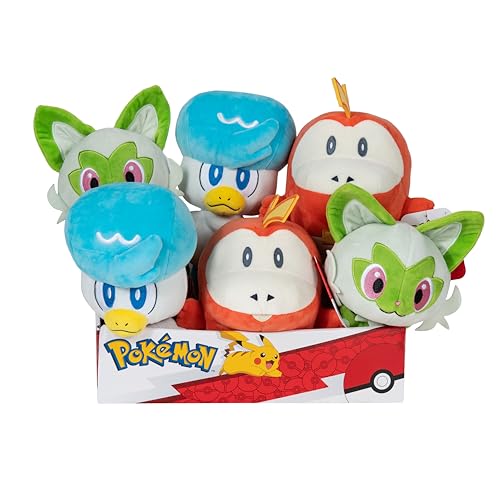 Pokemon Pokémon 20cm Plüsch Generation IX PKW3351 - Fuecoco, Sprigatito, Quaxly - Official Stuffed Toy for Children 2+ Pokemon Pokémon 20cm Plüsch Generation IX PKW3351 - Fuecoco, Sprigatito, Quaxly - Official Stuffed Toy for Children 2+ von Pokémon