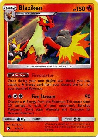 Pokemon - Pokemon Blaziken 6/70 Drachenmajestät - Holo seltene Folie, Einzelkarte Pokemon - Pokemon Blaziken 6/70 Drachenmajestät - Holo seltene Folie, Einzelkarte von Pokémon