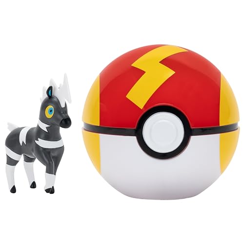 Pokémon PKW4149 - Clip and Go Pokéball - Elezeba und Turboball, offizieller Pokéball mit beweglicher 5 cm Figur von Pokémon