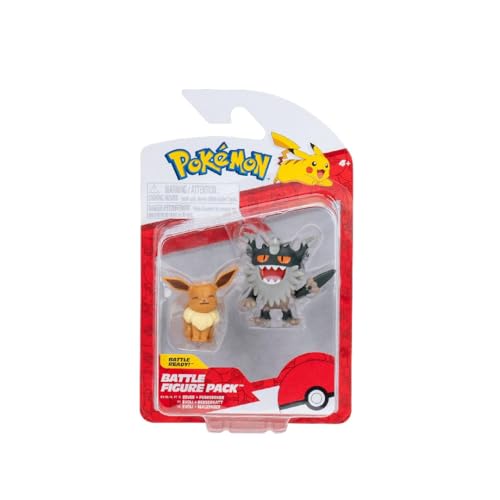 Pokémon PKW3577 - Battle Figure Pack - Mauzinger & Evoli, offizielle detaillierte Figuren, je 5 cm Pokémon PKW3577 - Battle Figure Pack - Mauzinger & Evoli, offizielle detaillierte Figuren, je 5 cm von Pokémon