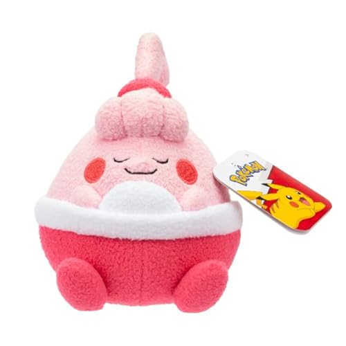 Pokémon Pokemon Plush 12cm Sleeping Happiny - red/pink - Official Stuffed Toy for Children 2+ Years von Pokémon