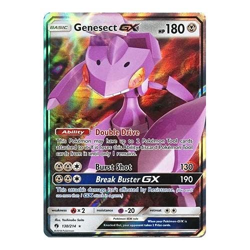POKÉMON SM LOST THUNDER 130/214 GENESECT GX (HALF ART) von Pokémon