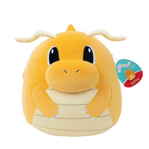 Pokémon Pokemon Squishmallows - 35cm Dragonite - 14" inch Yellow/White Stuffed Plush Toy - Official Toy for Children 2+ Years. Pokémon Pokemon Squishmallows - 35cm Dragonite - 14" inch Yellow/White Stuffed Plush Toy - Official Toy for Children 2+ Years. von Pokémon