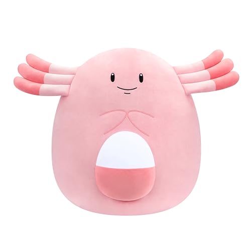 Pokemon Squishmallows - 50cm Chansey - 20" inch pink/White Stuffed Plush Toy - Official Pokémon Toy for Children 2+ Years. von Pokemon