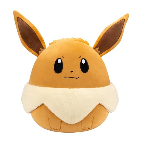 Pokémon Pokemon Squishmallows - 50cm Eevee - 20" inch Brown/White Stuffed Plush Toy - Official Toy for Children 2+ Years. Pokémon Pokemon Squishmallows - 50cm Eevee - 20" inch Brown/White Stuffed Plush Toy - Official Toy for Children 2+ Years. von Pokémon
