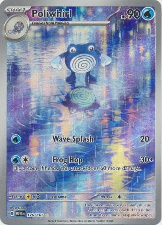 Pokemon - Poliwhirl - 176/165 - Pokemon 151 - Illustration seltene Folienkarte von Pokémon