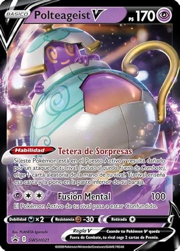 Pokemon - Polteageist V - SWSH021 - Schwert & Schild Black Star Promo - Einzelkarte Pokemon - Polteageist V - SWSH021 - Schwert & Schild Black Star Promo - Einzelkarte von Pokemon