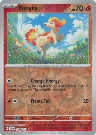 Pokemon - Ponyta 026/162 - Zeitliche Kräfte Reverse Foil - Einzelkarte Pokemon - Ponyta 026/162 - Zeitliche Kräfte Reverse Foil - Einzelkarte von Pokémon