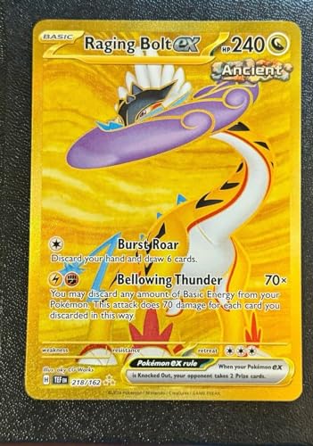Pokemon Raging Bolt ex 218/162 - Temporal Forces - Hyper Rare Gold - Folienkarte von Pokémon