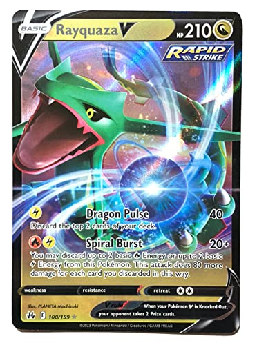 Pokemon - Rayquaza V 100/159 - Crown Zenith - Ultra Rare Card Pokemon - Rayquaza V 100/159 - Crown Zenith - Ultra Rare Card von Pokémon