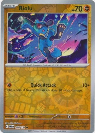 Pokemon - Riolu 050/131 Prismatic Evolutions - Reverse Foil Einzelkarte Pokemon - Riolu 050/131 Prismatic Evolutions - Reverse Foil Einzelkarte von Pokémon
