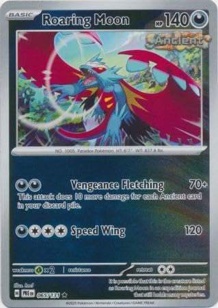 Pokemon - Roaring Moon 065/131 Prismatic Evolutions - Reverse Foil Einzelkarte von Pokémon
