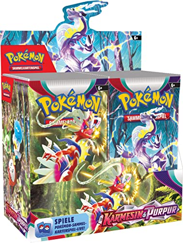 Pokémon-Sammelkartenspiel: Display-Box Karmesin & Purpur (36 Boosterpacks) von Pokémon