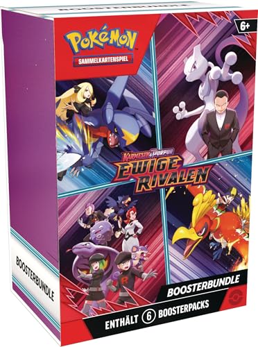Pokémon-Sammelkartenspiel: Boosterbundle Karmesin & Purpur – Ewige Rivalen (6 Boosterpacks) von Pokémon