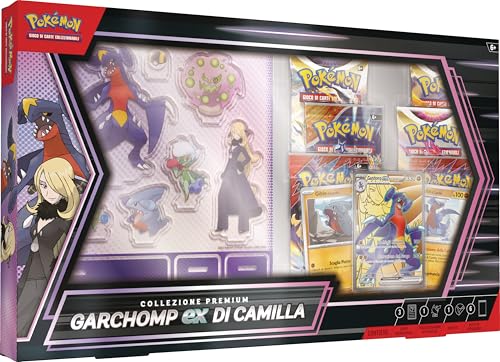 Pokémon-Sammelkartenspiel: Camilla's Garchomp-Ex-Premium-Kollektion (DREI holografische Karten und sechs Booster-Packs) von Pokémon