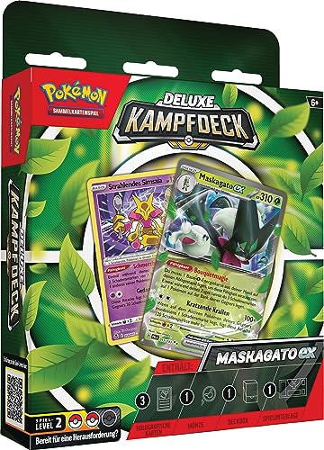 Pokémon-Sammelkartenspiel: Deluxe-Kampfdeck Maskagato-ex (sofort spielbares Deck mit 60 Karten & Zubehör) von Pokémon