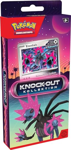 Pokémon-Sammelkartenspiel: Knock-Out-Kollektion: Eisenhals (1 holografische Karte, 2 Boosterpacks & 1 Stickerbogen) von Pokémon