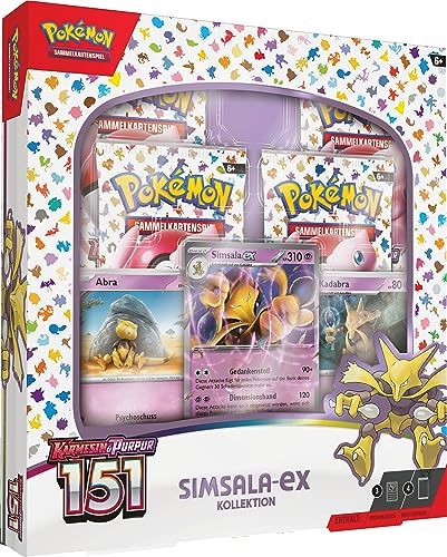 Pokémon-Sammelkartenspiel: Kollektion Karmesin & Purpur – 151: Simsala-ex Pokémon-Sammelkartenspiel: Kollektion Karmesin & Purpur – 151: Simsala-ex von Pokémon