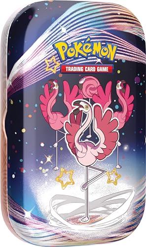Pokémon-Sammelkartenspiel: Mini-Tin-Box Karmesin & Purpur – Paldeas Schicksale: Flaminkno (2 Boosterpacks, 1 Sticker & 1 Bildkarte) von Pokémon