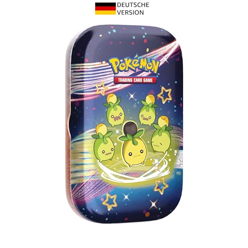 Pokémon-Sammelkartenspiel: Mini-Tin-Box Karmesin & Purpur – Paldeas Schicksale: Olini (2 Boosterpacks, 1 Sticker & 1 Bildkarte) von Pokémon