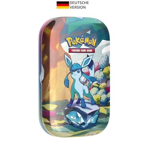 Pokémon-Sammelkartenspiel: Mini-Tin-Box Karmesin & Purpur – Prismatische Entwicklungen: Glaziola (2 Boosterpacks & 1 Münze) von Pokémon