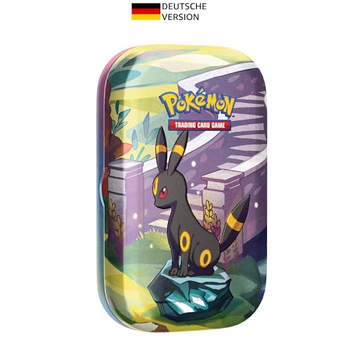 Pokémon-Sammelkartenspiel: Mini-Tin-Box Karmesin & Purpur – Prismatische Entwicklungen: Nachtara (2 Boosterpacks & 1 Münze) von Pokémon