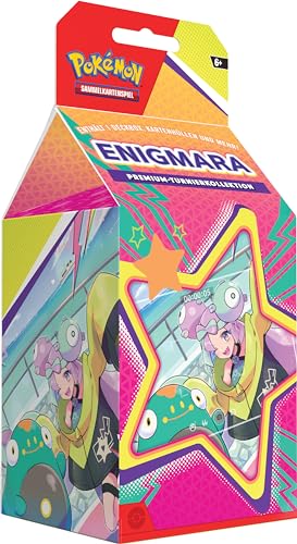 Pokémon-Sammelkartenspiel: Premium-Turnierkollektion Enigmara (1 holografische Vollbildkarte, 3 holografische Karten & 6 Boosterpacks) von Pokémon