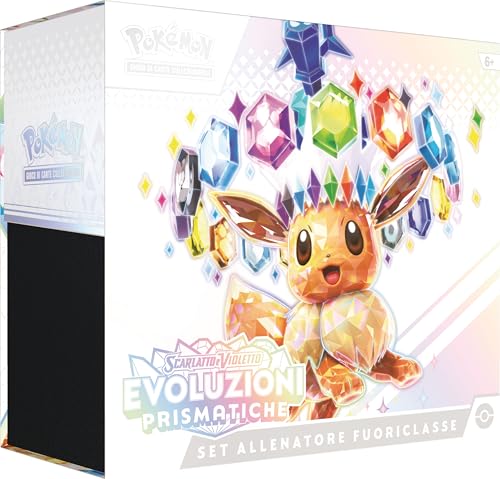 Pokémon-Sammelkartenspiel: Scharlachrot und Violett – Prismatische Entwicklungen (eine Promokarte in voller Länge, neun Erweiterungspackungen und Premium-Zubehör) von Pokémon