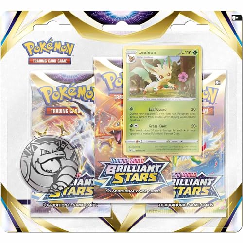 Pokémon-Sammelkartenspiel: Schwert und Schild 9: Strahlende Sterne – 3er Booster Display, Kartenspiel, ab Alter 6, für 2 Spieler, 10 Minuten Spielzeit Pokémon-Sammelkartenspiel: Schwert und Schild 9: Strahlende Sterne – 3er Booster Display, Kartenspiel, ab Alter 6, für 2 Spieler, 10 Minuten Spielzeit von Pokémon
