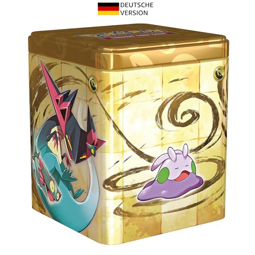 Pokémon-Sammelkartenspiel: Stapel-Tin-Box Drache (3 Boosterpacks & 2 Stickerbögen) von Pokémon