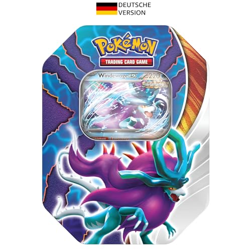 Pokémon-Sammelkartenspiel: Tin-Box Paradoxclash: Windewoge-ex (1 holografische Promokarte & 4 Boosterpacks) von Pokémon