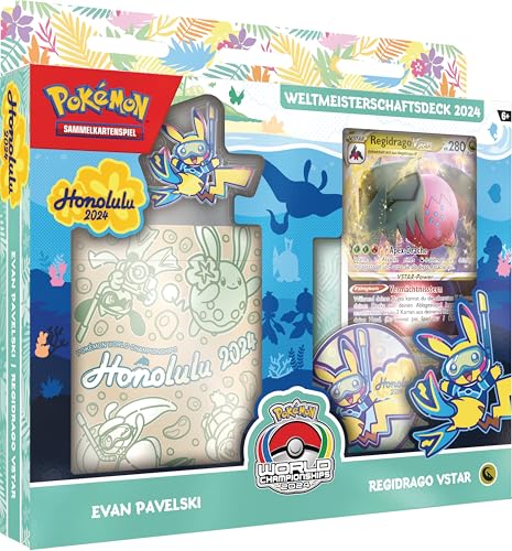 Pokémon-Sammelkartenspiel: Weltmeisterschaftsdeck 2024 - Evan Pavelski - Regidrago-VSTAR (1 vollständiges Deck mit 60 Karten & Zubehör) von Pokémon