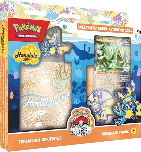 Pokémon-Sammelkartenspiel: Weltmeisterschaftsdeck 2024 - Fernando Cifuentes - Crushing Thorn (1 vollständiges Deck mit 60 Karten & Zubehör) von Pokémon
