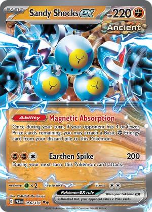 Pokemon - Sandy Shocks ex 056/131 - Prismatic Evolutions - Double Rare - Folien Einzelkarte von Pokémon