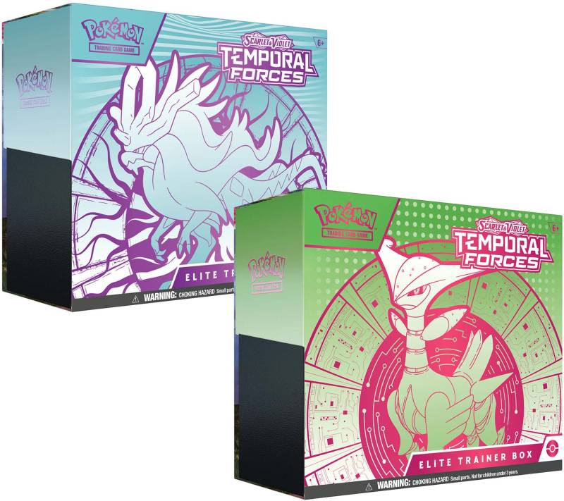 Pokémon Scarlet &  Violet Temporal Forces Elite Trainer Box Sammelset Gemischte Auswahl von Pokémon