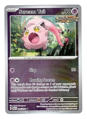 Pokemon - Scream Tail 086/182 - Paradox Rift - Reverse Foil - Einzelkarte Pokemon - Scream Tail 086/182 - Paradox Rift - Reverse Foil - Einzelkarte von Pokémon