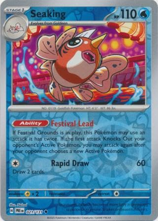 Pokemon - Seaking 021/131 Prismatic Evolutions - Reverse Foil Einzelkarte von Pokémon
