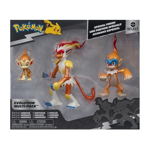Pokemon Select Evolution Multipack (Chimchar, Monferno, Infernape), Figures von Pokémon