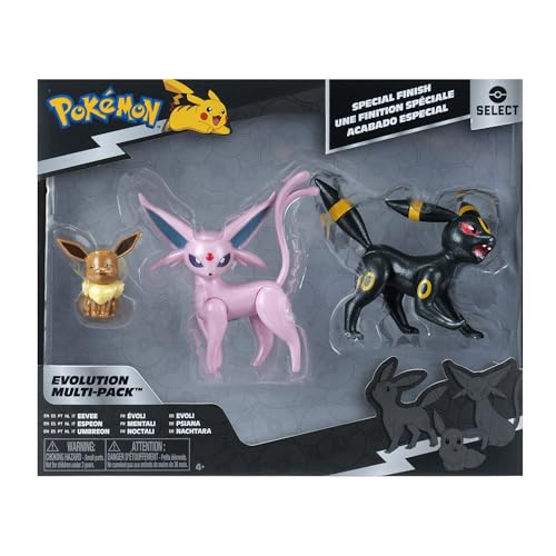Pokemon Select Evolution Multipack (Eevee #2, Umbreon, Espeon), Figuren von Pokémon