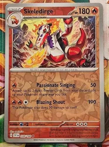 Pokemon - Skeledirge 038/198 - SV1 Scarlet Violet - Reverse Foil - Einzelkarte von Pokémon