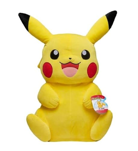 Pokemon Snorlax/Gengar/Pikachu/Cubone Riesenplüsch 61 cm, ultraweich, Lebensgröße (wählen Sie Plüsch) (Pikachu) von Pokémon