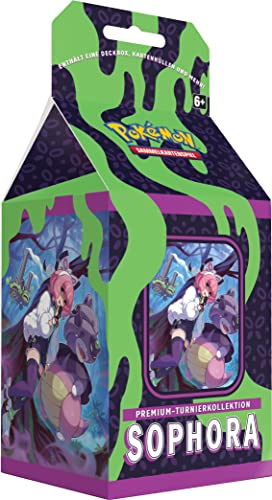 Pokémon-Sammelkartenspiel: Premium-Turnierkollektion Sophora (1 holografische Vollbildkarte, 3 holografische Karten und 7 Boosterpacks) von Pokémon