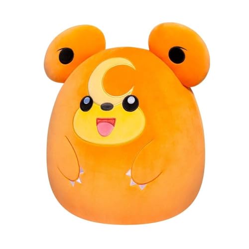 Pokémon Squishmallow Plüschtier, 25 cm, offizielles Lizenzprodukt der Serie, weiche und weiche Kissen, Kinder und Erwachsene Fans jeden Alters, Bizak (63220054) von Pokémon